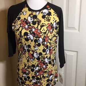 Lularoe Disney Randy Minnie Mouse LS Shirt